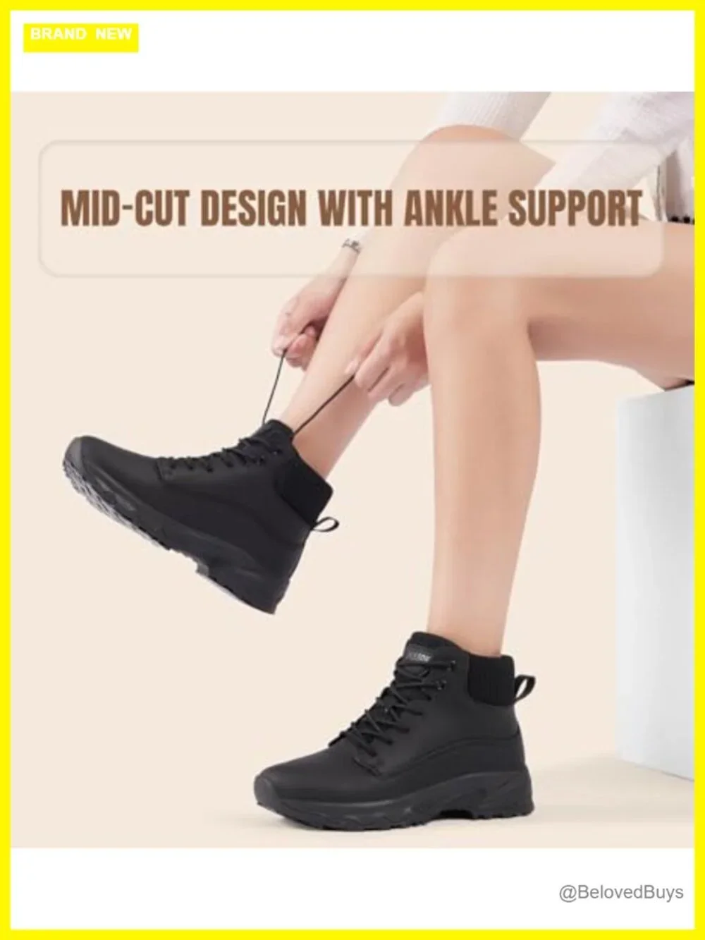 Non Slip Work Boots Waterproof Slip-Resistant Ankle Booties Chef Kitchen Shoes
